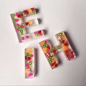 Handmade fruit keychains